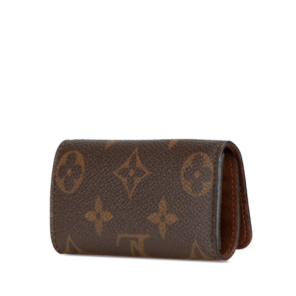 Brown Louis Vuitton Monogram 4 Key Holder