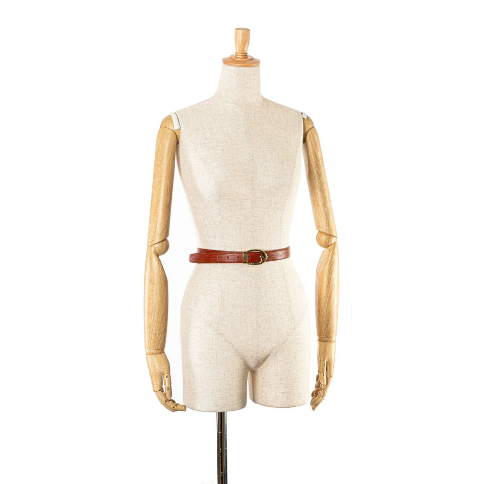 Brown Louis Vuitton Epi Ceinture Belt