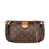 Brown Louis Vuitton Monogram Multi Pochette Accessoires Satchel