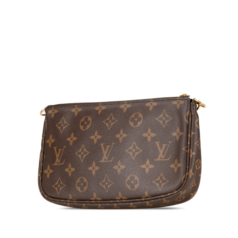 Brown Louis Vuitton Monogram Multi Pochette Accessoires Satchel