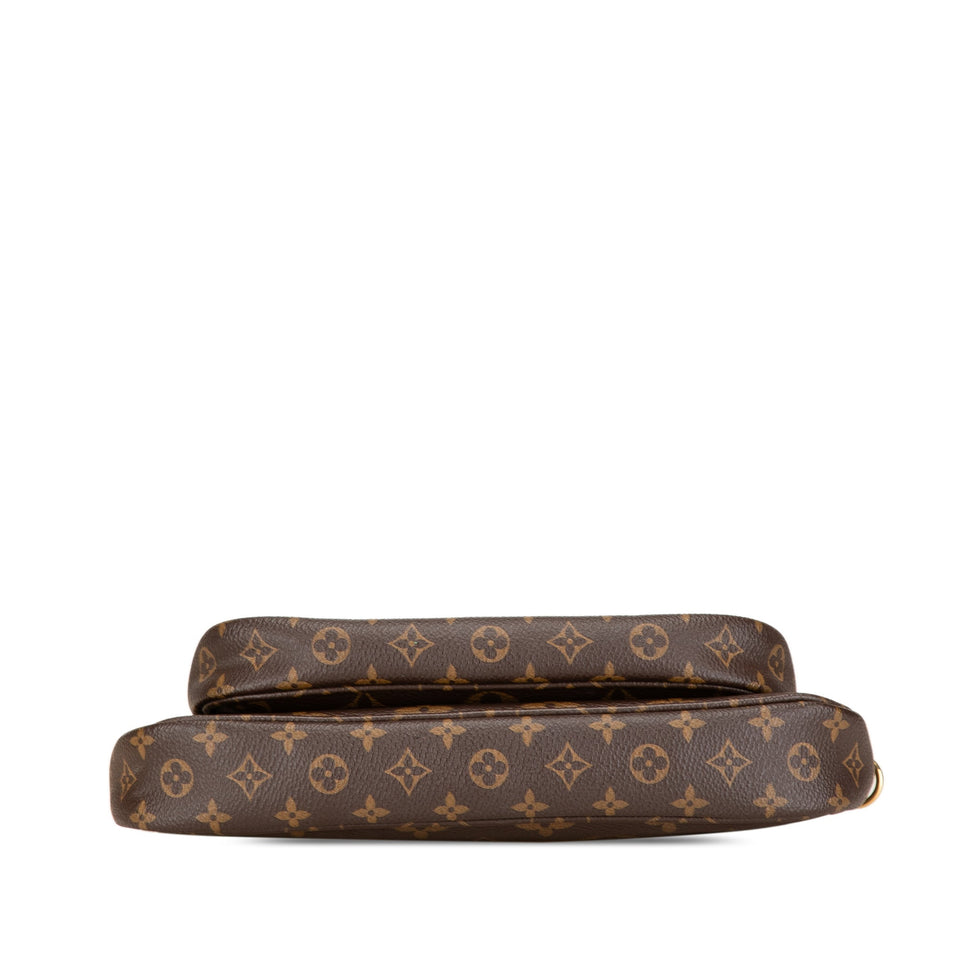 Brown Louis Vuitton Monogram Multi Pochette Accessoires Satchel