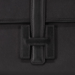 Hermes Jige Clutch Black 29 - X Stamp