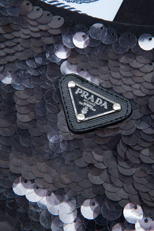 PRADA Dress Sequin Black