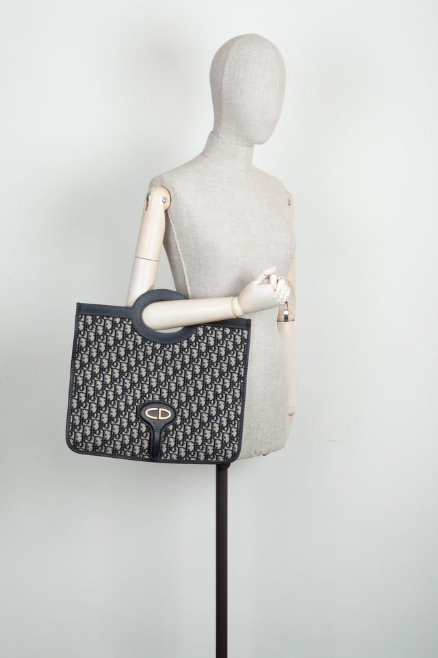 CHRISTIAN DIOR Foldover Clutch Oblique