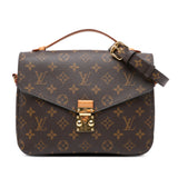 Brown Louis Vuitton Monogram Pochette Metis Satchel