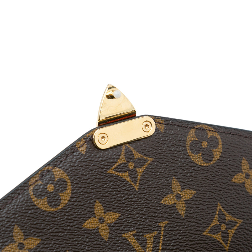 Brown Louis Vuitton Monogram Pochette Metis Satchel