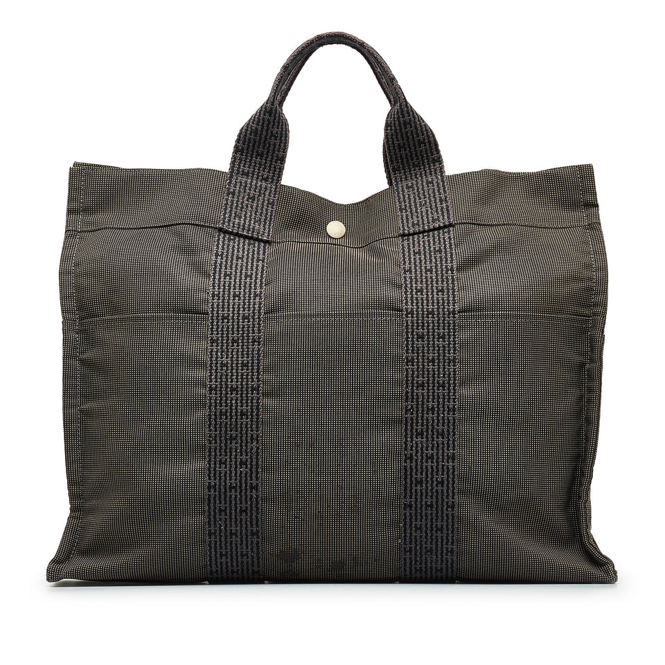 Gray Hermes Herline MM Tote Bag