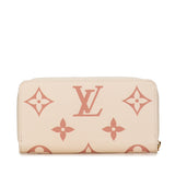 Brown Louis Vuitton Monogram Bicolor Empreinte Giant Zippy Wallet