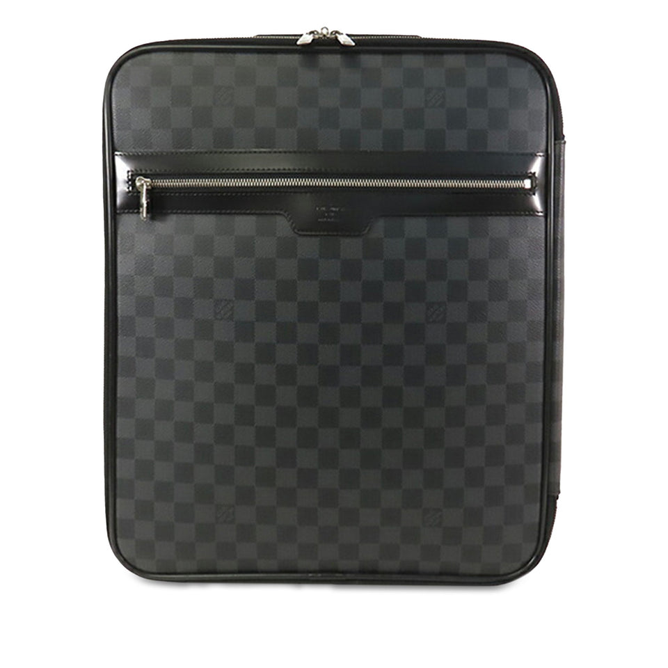 Black Louis Vuitton Damier Graphite Pegase 45 Travel Bag