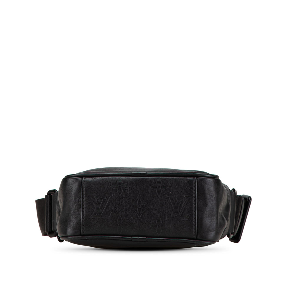 Black Louis Vuitton Monogram Shadow Danube PM Crossbody Bag