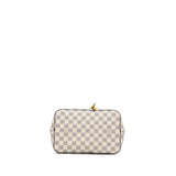 White Louis Vuitton Damier Azur Neonoe MM Bucket Bag