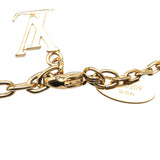 Gold Louis Vuitton Gold Plated Gamble Crystal Bracelet