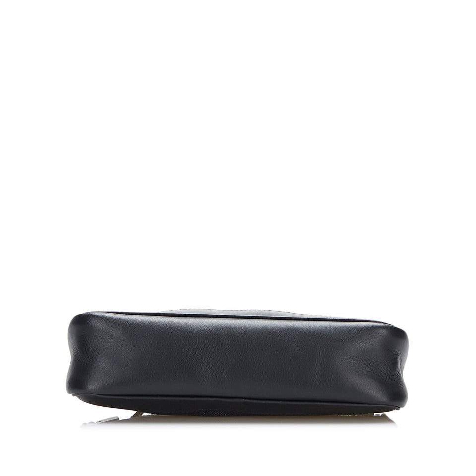Gucci Web Baguette Black GG Denim Canvas