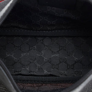 Gucci Web Baguette Black GG Denim Canvas