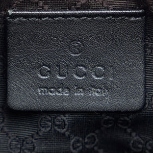 Gucci Web Baguette Black GG Denim Canvas