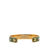 Green Louis Vuitton Gold Plated Monogram Canvas Escale Wild Bracelet