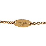Gold Louis Vuitton Gold Plated Essential V Necklace