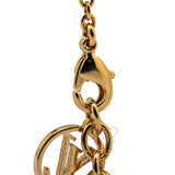 Gold Louis Vuitton Gold Plated Essential V Necklace
