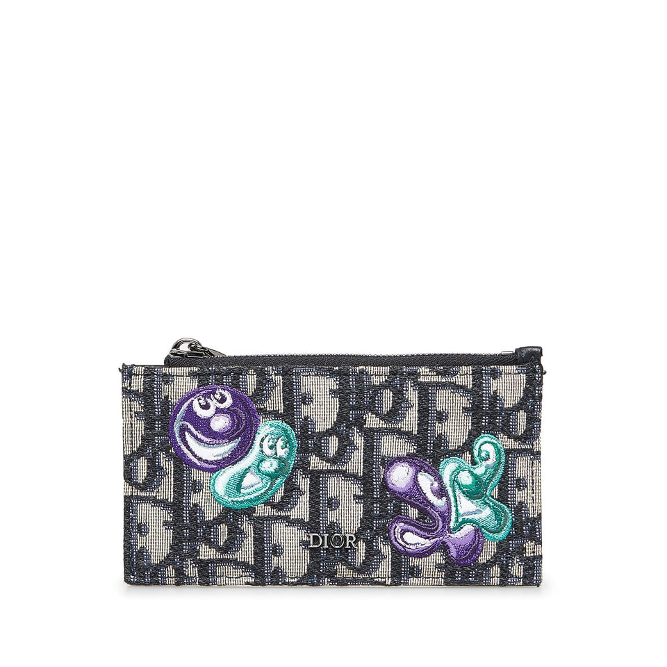 DIOR x Kenny Scharf Oblique Coin Card Holder