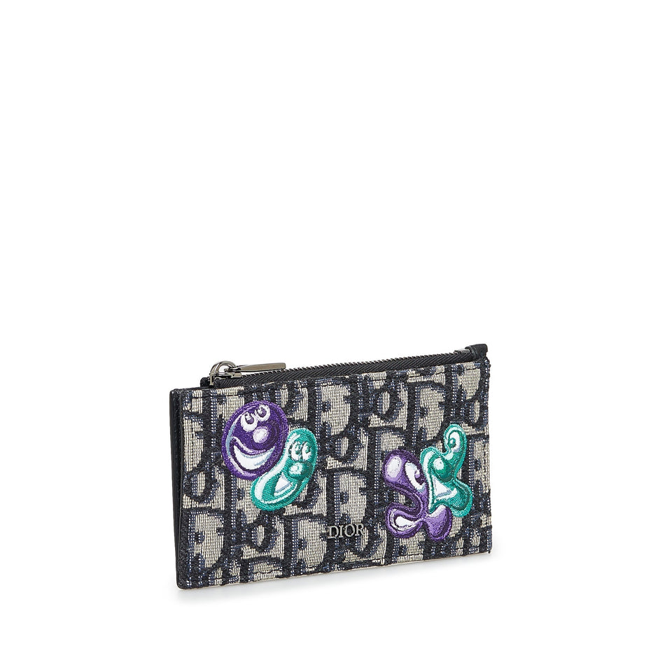 DIOR x Kenny Scharf Oblique Coin Card Holder