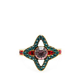 Gold Louis Vuitton Gold Plated Rhinestone Berg Eye Candy Ring