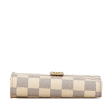 White Louis Vuitton Damier Azur French Purse Wallet