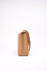 Chanel Jumbo Classic Flap Bag in Caviar Beige Leather