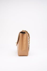 Chanel Jumbo Classic Flap Bag in Caviar Beige Leather