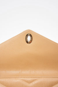 Chanel Jumbo Classic Flap Bag in Caviar Beige Leather