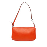 Orange Louis Vuitton Epi Pochette Accessoires Shoulder Bag