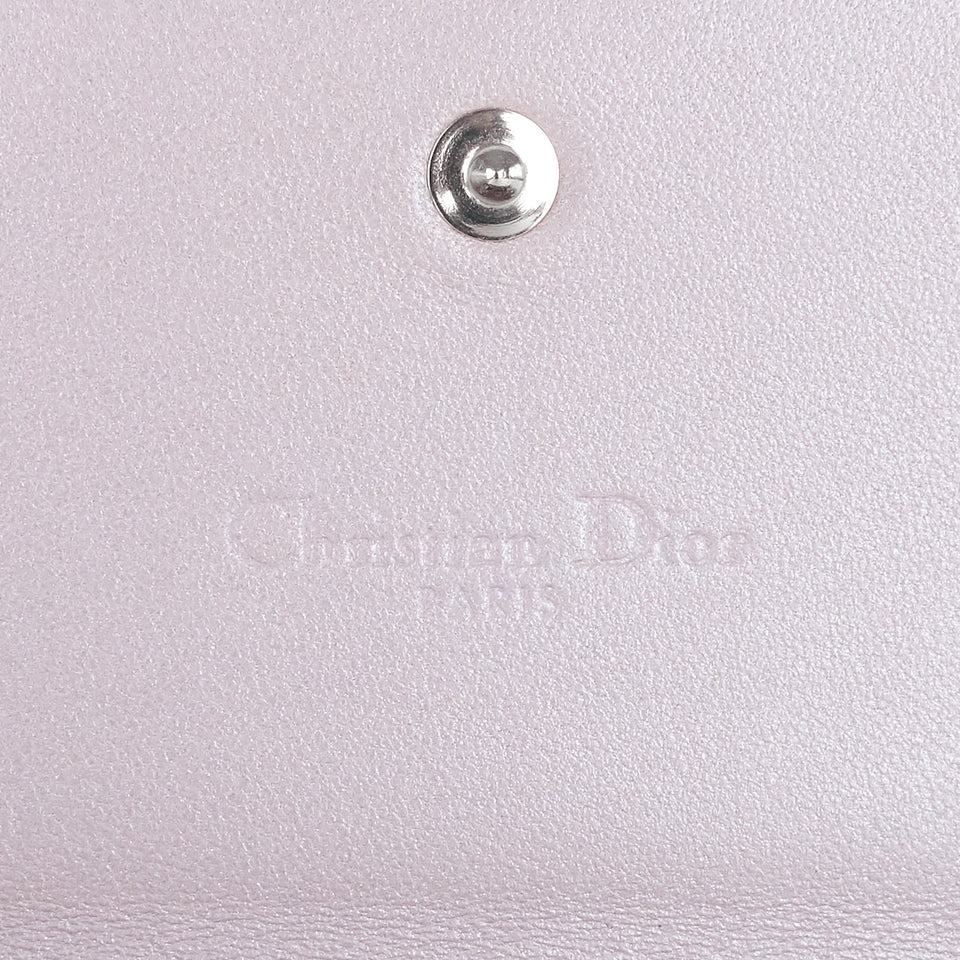 Lady Dior Rendez-Vous Cannage Lambskin Wallet on Long Chain Bag