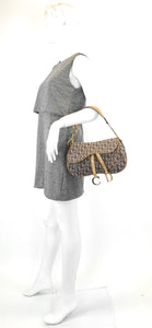 Double Saddle Diorissimo Canvas Bag