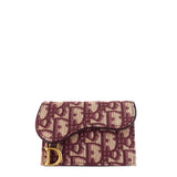 Saddle Lotus Dior Oblique Jacquard Wallet