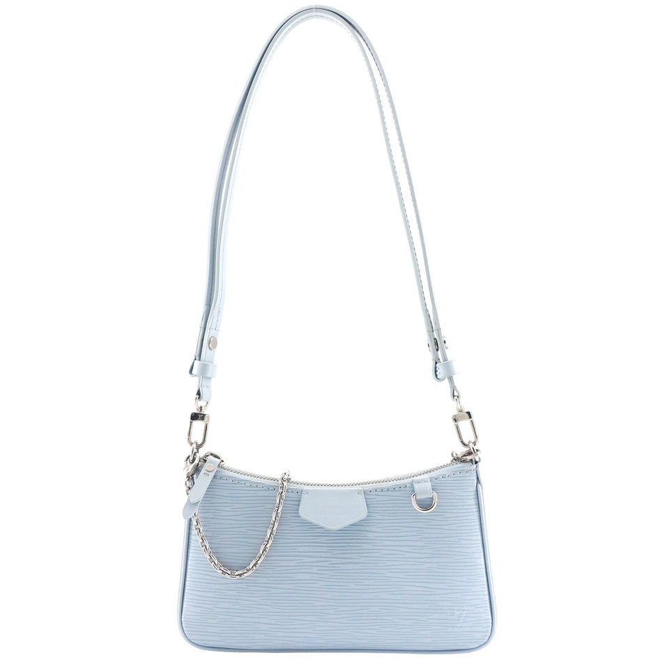 LOUIS VUITTON Easy Pouch on Strap Blue Epi Leather Bag