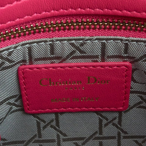 Lady Dior Mini Cannage Lambskin Leather Bag