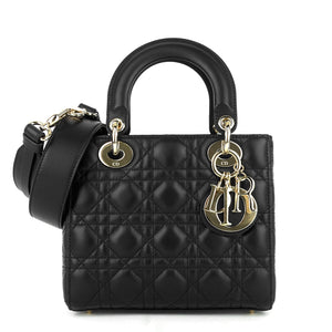 Lady Dior Small Cannage Leather Handbag