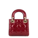 Lady Dior Mini Patent Leather Bag