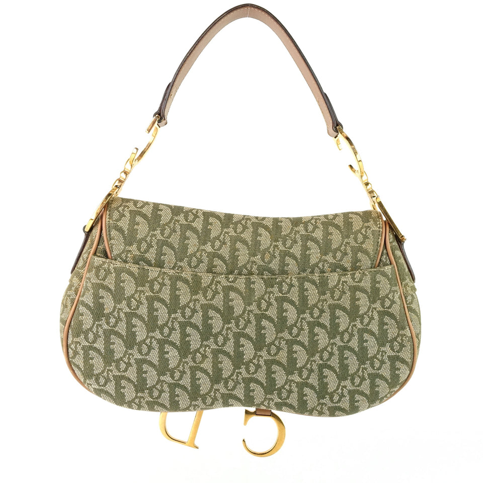 Double Saddle Diorissimo Canvas Bag