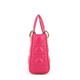 Lady Dior Mini Cannage Lambskin Leather Bag