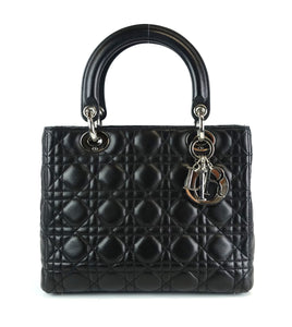 Lady Dior Cannage Quilt Leather Medium Bag