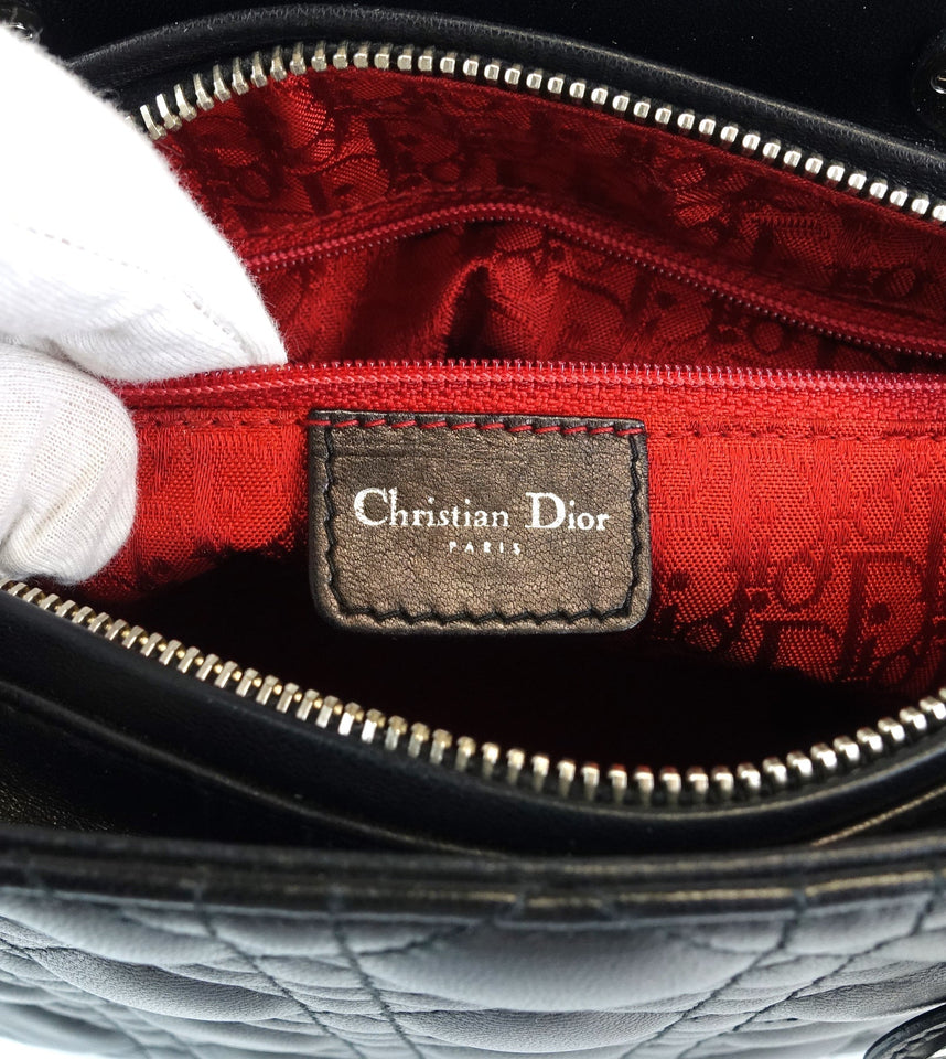 Lady Dior Cannage Quilt Leather Medium Bag