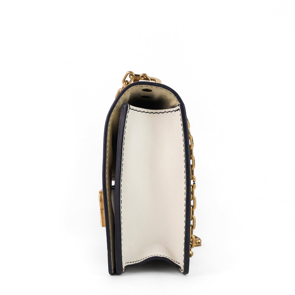 J’Adior Calf Leather Chain Flap Bag