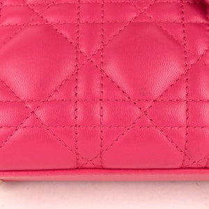 Lady Dior Mini Cannage Lambskin Leather Bag