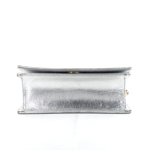 Diorama Metallic Leather Flap Bag