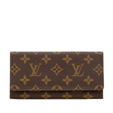 Brown Louis Vuitton Monogram Porte Yen 3 Cartes Long Wallet