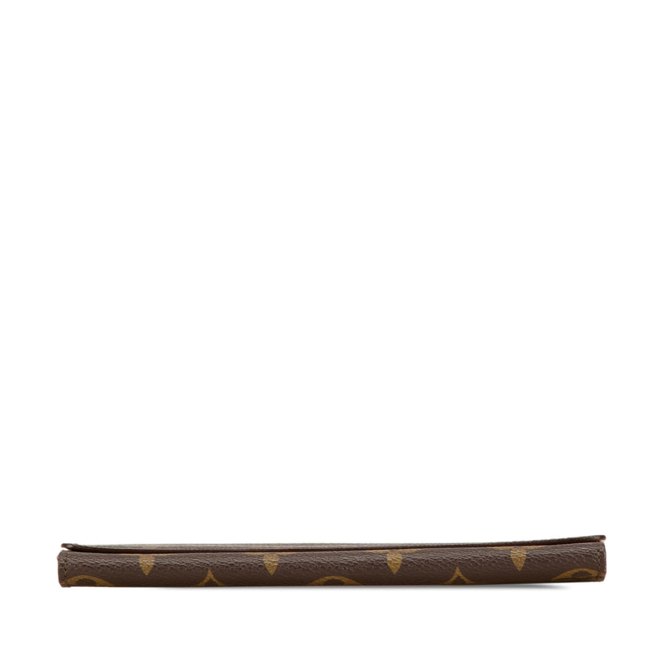 Brown Louis Vuitton Monogram Porte Yen 3 Cartes Long Wallet
