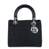 Lady Dior Medium Cannage Nylon Bag