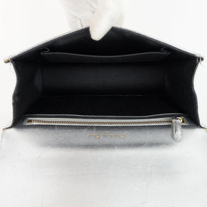 Diorama Metallic Leather Flap Bag