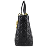 Lady Dior Medium Cannage Lambskin Leather Bag