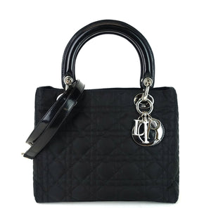 Lady Dior Medium Cannage Nylon Bag